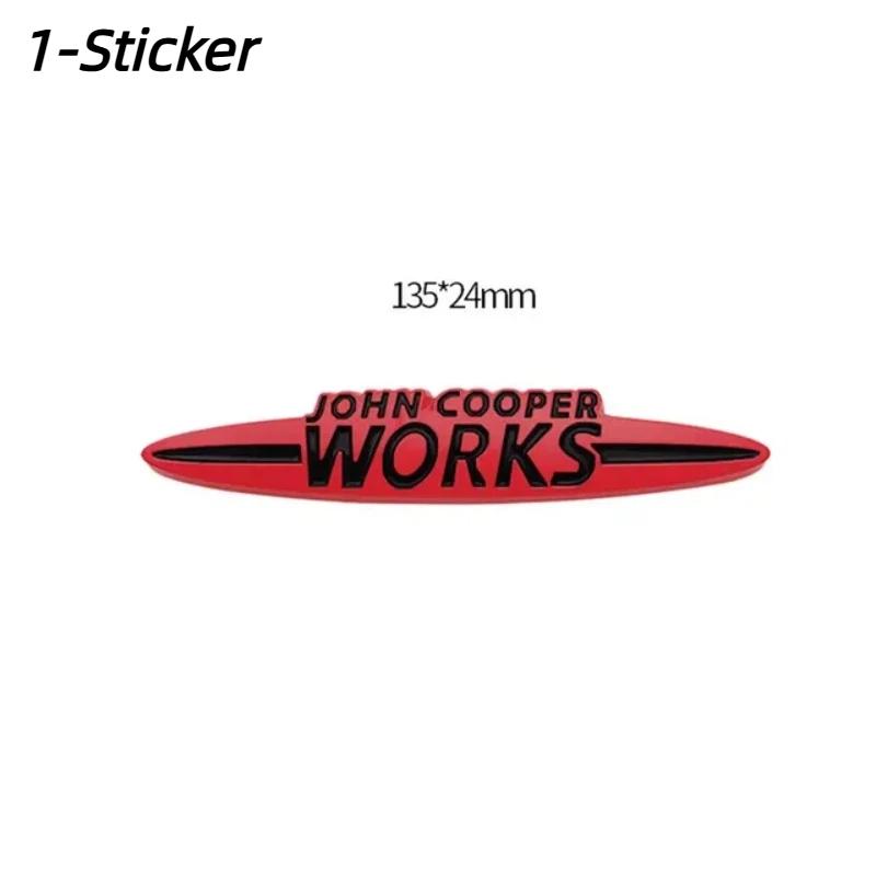 Metal JCW John Cooper Works Emblem Badge Decals For Mi-ni Coopers Clubman Countryman R50 R52 R53 R55 R56 R57 R58 F55