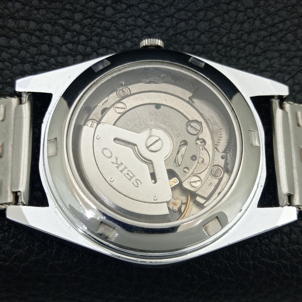 JAPAN VINTAGE REFURBISHED SEIKO AUTOMATIC 6309A MENS BROWN DIAL WATCH a443158-1