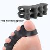One Pair Toe Separator Silicone Separation Five Holes Separation Clip Foot Finger Guard Valgus Toe Overlapping Toe Separator
