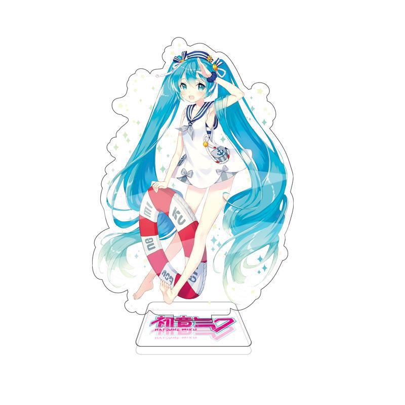 Miku Hatsune Large Acrylic Stand 15Cm Double Sided Anime Figure Vocaloid Luo Tianyi Anime Merchandise Collectible Display Stand