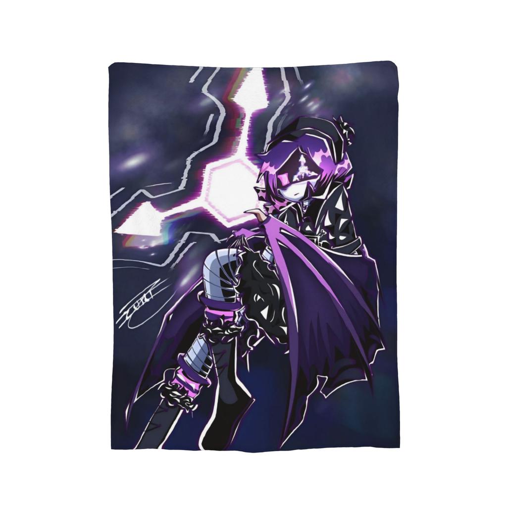 Murder Drones N and Uzi Flannel Throw Blanket  Blanket for Bedding Car Lightweight Plush Thin Quilt,