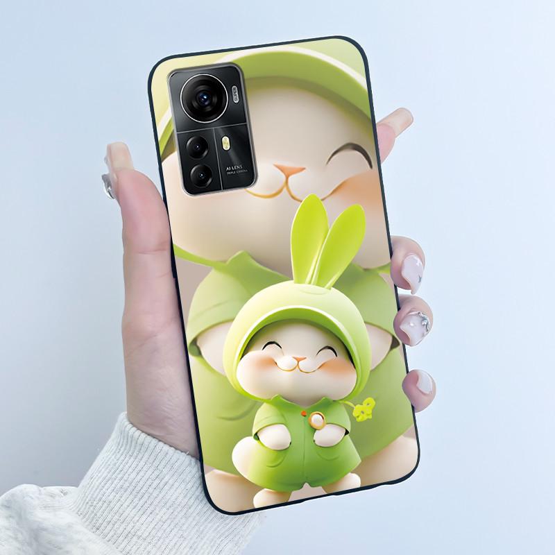 Casing For ZTE Blade A72s A7050/V41 Smart Case Luxury Dragon Cute Cool Boys Girls Black Matte Soft TPU Silicone Shell Back Cover