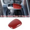 Red Carbon Gear Shift Knob Cover Trim For Dodge Challenger Charger Durango 18+