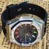 CASIO Men Liquid Crystal,Analog Dual Display Series 44mm Black Watch GA-2100-1A1(Watch3--)