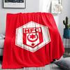 1PC Hallescher FC Print Flannel Blanket, High quality All Seasons, Home Decor, Warmth and Comfort, Perfect for Christmas Gifts