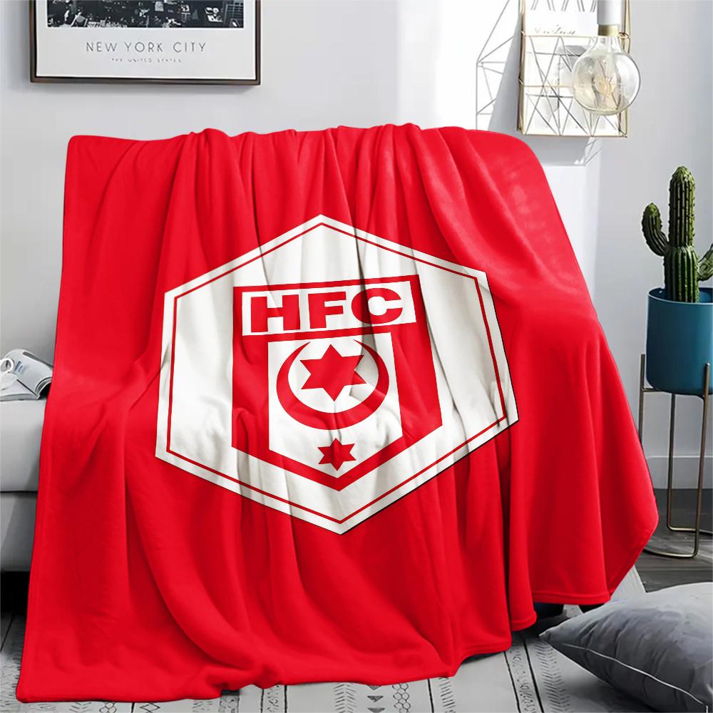 1PC Hallescher FC Print Flannel Blanket, High quality All Seasons, Home Decor, Warmth and Comfort, Perfect for Christmas Gifts