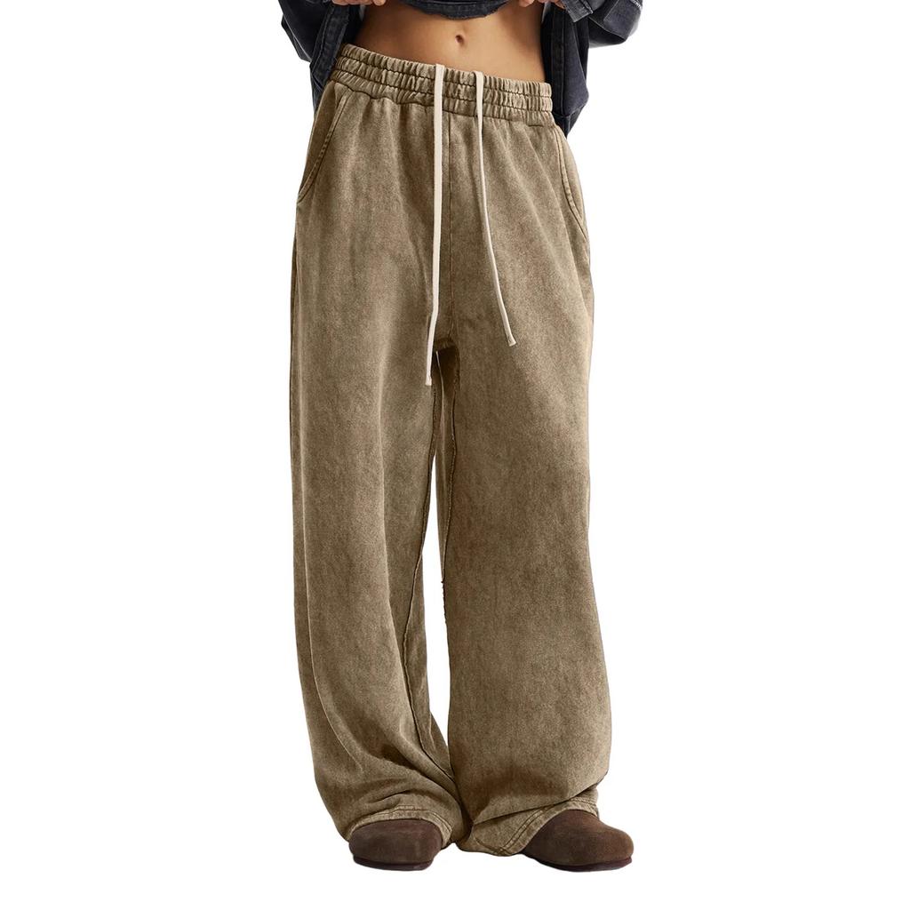 Women's Solid Color Casual Fashion Button Versatile Trousers