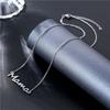 Mama Letter Pendant Necklace For Women Mom Mother's Day Clavicle Chain Choker Stainless Steel Jewelry Minimal Gift