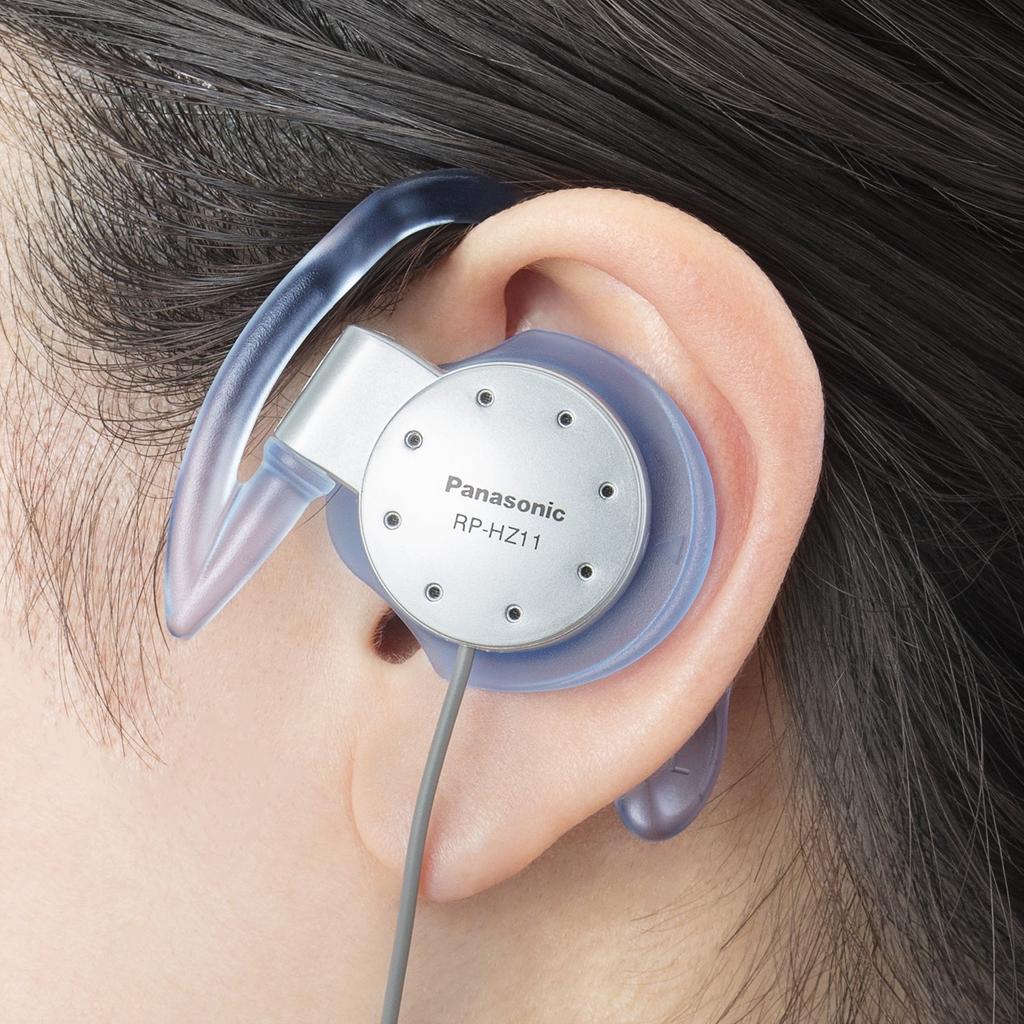 Panasonic open for silver on-ear headphones, over-the-ear type, drip-proof, sports, RP-HZ11-S