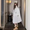 Hooded Windbreaker Women's Spring and Autumn Long New Korean Style College Style Loose Casual Jacket
