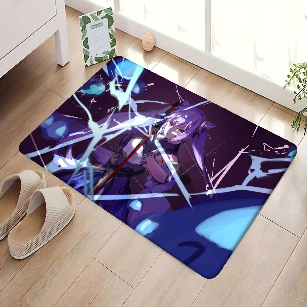 Genshin Impact Keqing Anime Door Mat Nordic Style Bedroom Living Room Doormat Home Balcony Anti-Slip Alfombra