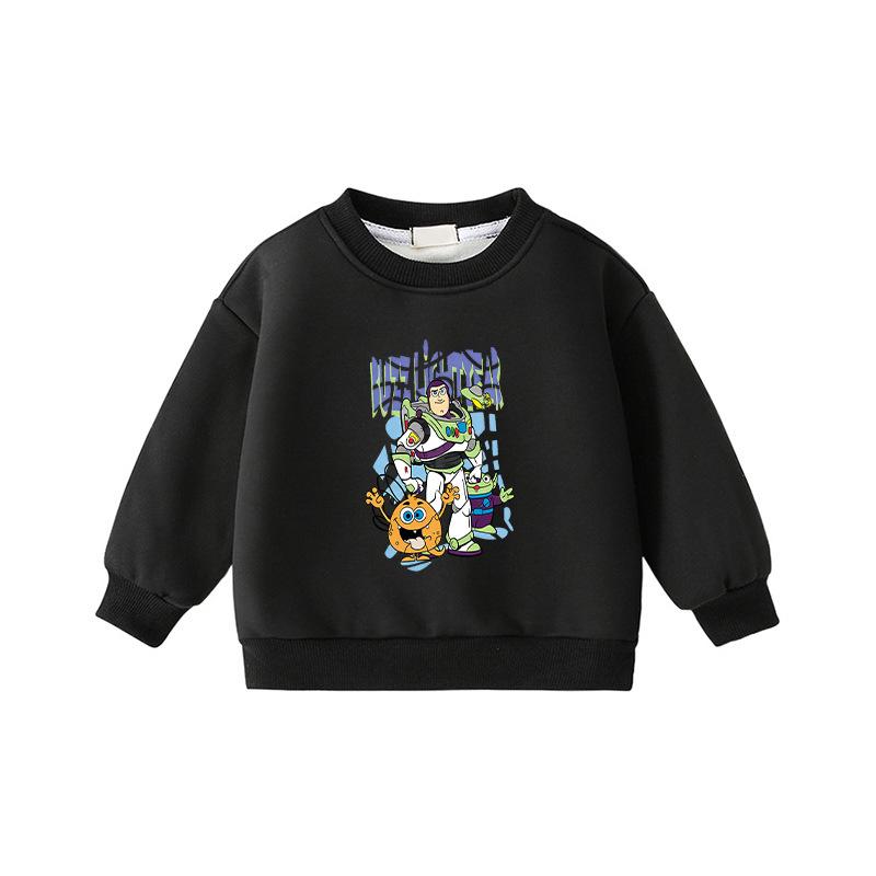 Unisex Kids  Round Neck Long Sleeve Warm Korean Style Fashion Hoodie 120cm