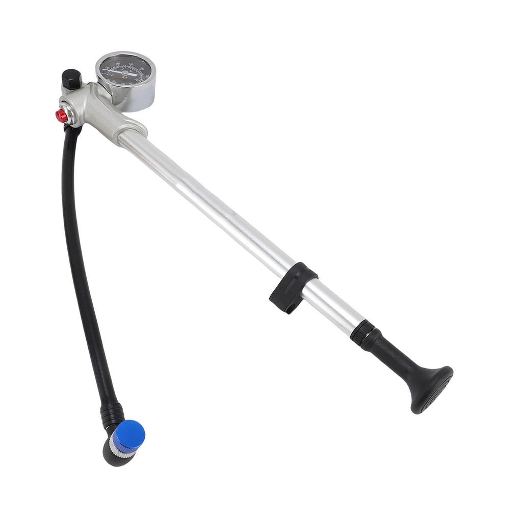 Bike Shock Pump 300PSI Aluminum Alloy Front Fork and Rr Suspension   Pump with Pressure Meter