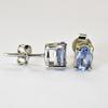 Blue Sapphire 925 Sterling Silver Earring Gemstone Natural Certified Oval Cut