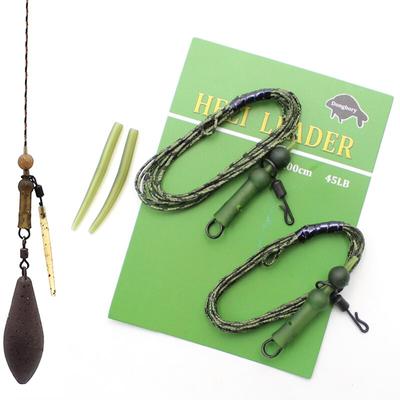 2PCS Bajo de Línea Carpa Anzuelos Pesca Carpfishing Montajes de Pelo Con Línea Europa Grupo Feeder Accesorios Anzuelo Carpa Material