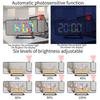 Projection Alarm Clock Digital Mirror Clocks with 180 degrees  Rotatable Projector RGB Color Digital LED Display 6   Display Brightness Dual Alarm
