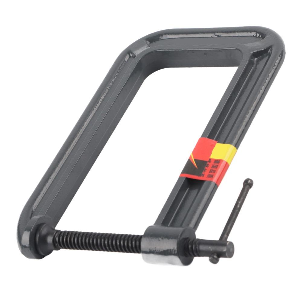 Steel Construction Heavy Duty C Clamp Gray G Type Clamping Device Deep Throat C Clamp Woodworking