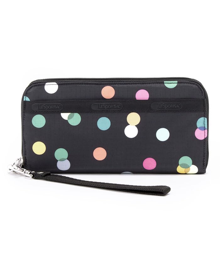 

Официальный кошелек TECH WALLET Multicolor Dots Black [LeSportsac] WRISTLET/3462