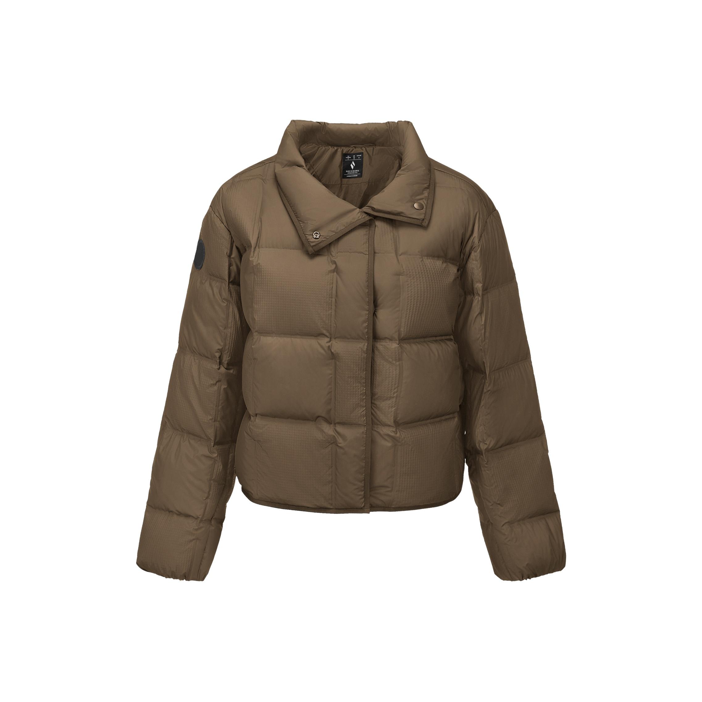 Skechers Warm Windproof Short Duck Down Jacket Women outerwear P425W095-055A L