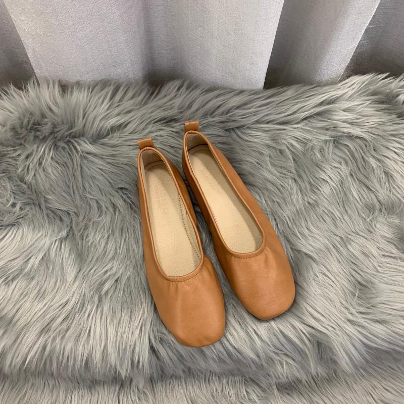 soft bottom elastic band ballet flats women square toe moccasins casual design spring summer single leather shoes woman loafers