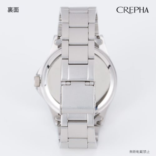 Klefer Men's Analog Solar Rechargeable Watch with Metal Band, Silver, SM-AM170-WTS