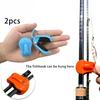2Pcs Tool-Free Quick Release Fishing Rod Holder | One-Hand Operation Clip for 2-Piece Freshwater Rods | Secure Rod Organizer