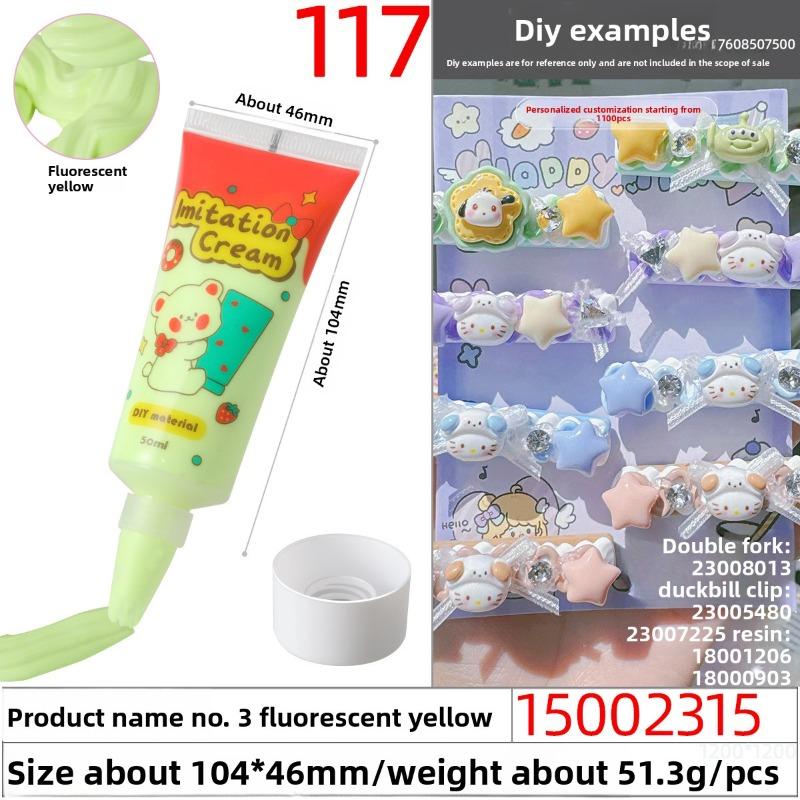 50g Eco-friendly and Easy-to-squeeze Simulated Cream Glue, Handcrafted Cream Glue Oil Glue