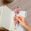 6pcs Diamond Painting Feather Bookmark, 5d Diamond Painting Bookmark, Diamond Painting Children's Bookmark