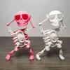 Wind-up Dancing Skeleton Toy Children Toddlers Desktop Mini 3D Print Shaking Skull Doll Spring Clockwork Toy Funny Birthday Gift Idea