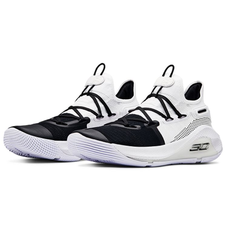 Under Armour Curry 6 Working On Excellence Men Sneakers White Black 3020612-101