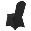 50pcs Black Polyester Spandex Party Chair Covers Decotation Solemn Easy Clean