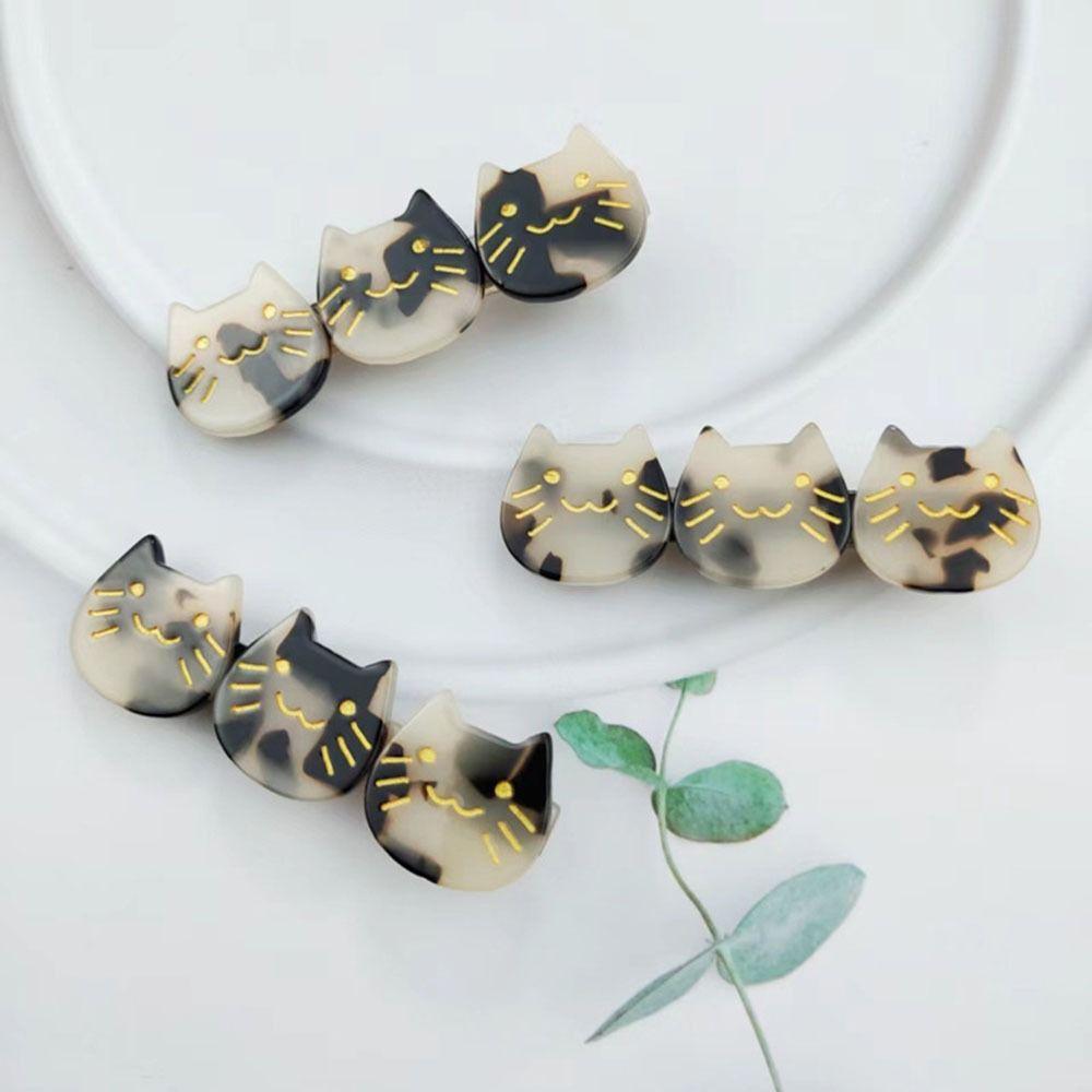 For Women Bangs Clip Three Cat Hair Clip Hair Accessories Korean Style Hairpin Female Barrettes