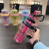 PC Water Bottle with Handle and Straw Tea Infuser Lucky Belly Cup  Outdoor Activities