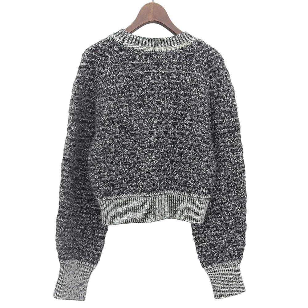 PHOTOCOPIEU Excellent condition LILA Crochet Sweater, Women's, Gray, Size 36, 232LIA tops 36 grayUsed