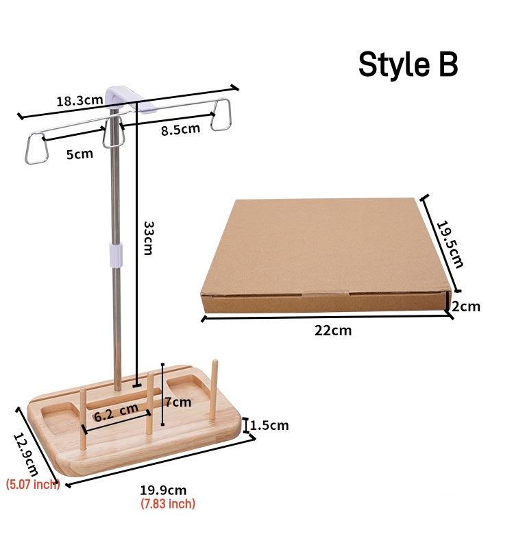 

Внешний держатель нити из массива дерева, 1 шт., тройной держатель нити для челночной машины