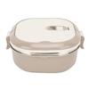 Lunch Box 304 Stainless Steel Portable Insulated Sealed Student Bento Box with Spoon for School