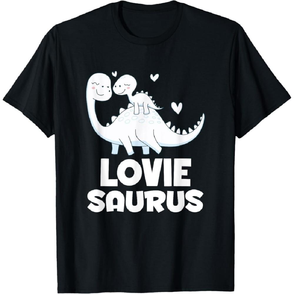 Cute Loviesaurus Dinosaur Lovie Grandkids T Rex T-Shirt S