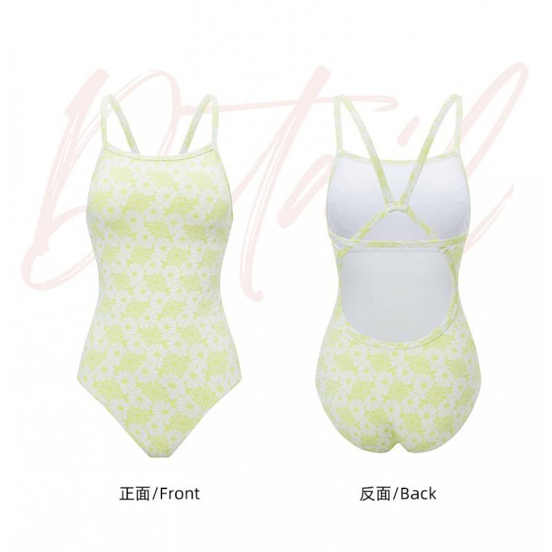 Sweet Cute One-piece Swimsuit Women's Belly Cover Show Slimming Hot Seaside Vacation Sports Racing Swimming Suit