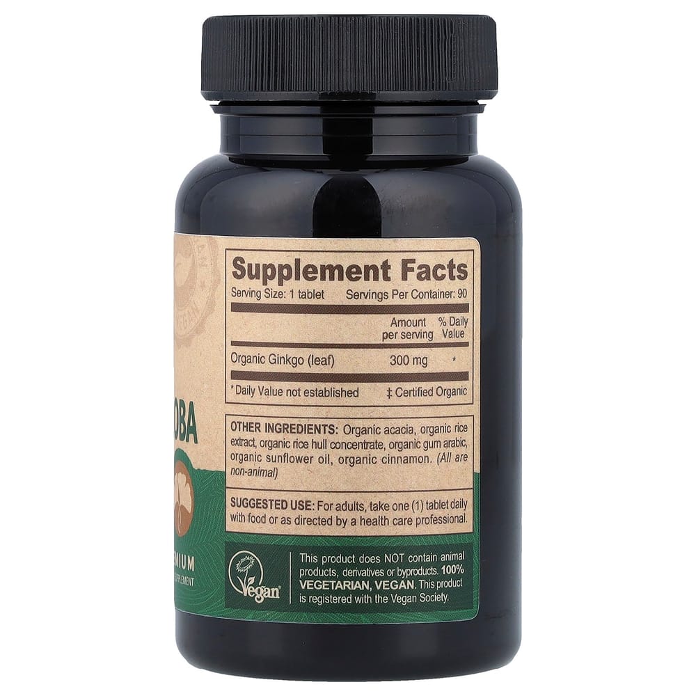 Deva Vegan Ginkgo Biloba, 90 Tablets