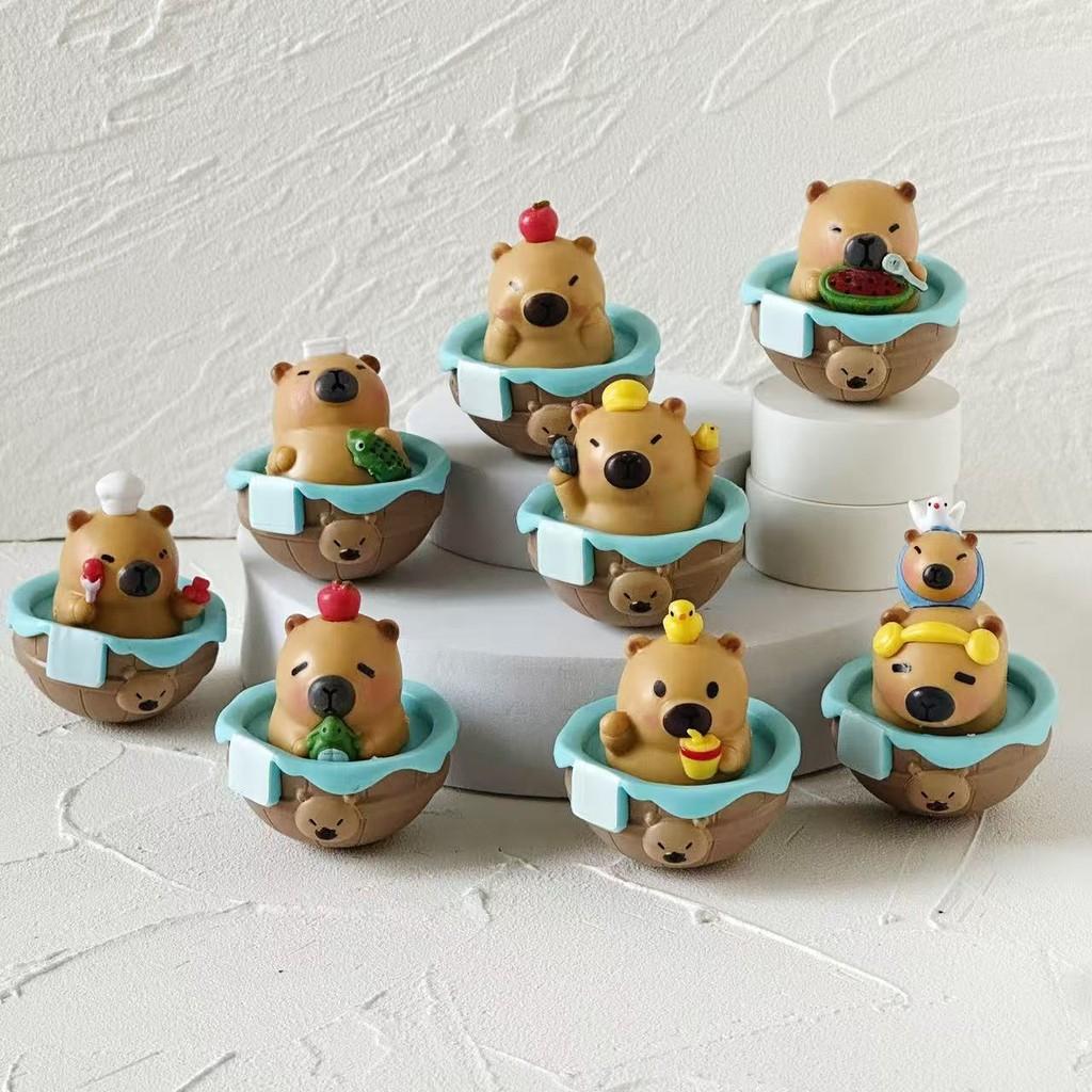 Capybara Tumbler Bathing Toy Pvc Action Figures Model Decoration Kids Gifts