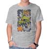Unisex Crew Neck T-Shirt Mecha Suit Ink Graphic Short Sleeve Casual Tee