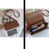 Women's Vintage Single Shoulder Bag Solid Color Casual Messenger Bag Elegant Versatile Handbag