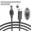 For Starlink Mini Cable 2M(6.6ft) Starlink Mini DC Power Type-C Input Replacement Cable Waterproof Outerdoor Barrel Jack Chargin