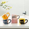 Cat Pattern Cat Coffee Cup Creative Style Ceramic Mug Creative Gift Milk Cup  Decorative Use