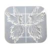 Handmade Crystal Epoxy Resin Mold Creative Diy Girl with Flute Angel Mirror Shiny Silicone Mould Crafts Ornaments Casting Tool