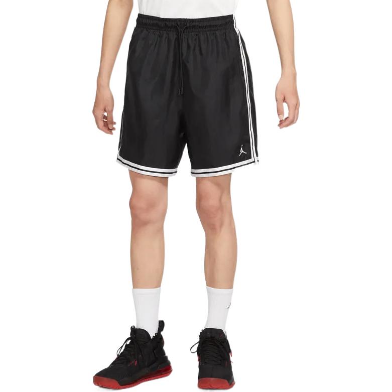 Jordan Spring/Summer 2022 Striped Drawstring Running Shorts Men Bottoms Black DQ7355-010