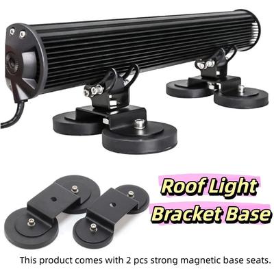 Powerful Car Roof Light Bar Stainless Steel Mounting Base Off-Road Light Bar  Side by Side