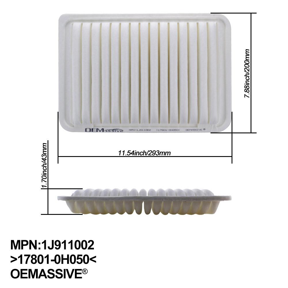 17801-28030 87139-07010 Combo Engine Cabin Air Filter For Toyota Camry XV40 XV50 Daihatsu Altis Venza 2.4L 2.5L 2.7L 2007 - 2017