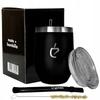 Czarny zestaw termolid do yerba mate od un mate: termiczne matero, bombilla