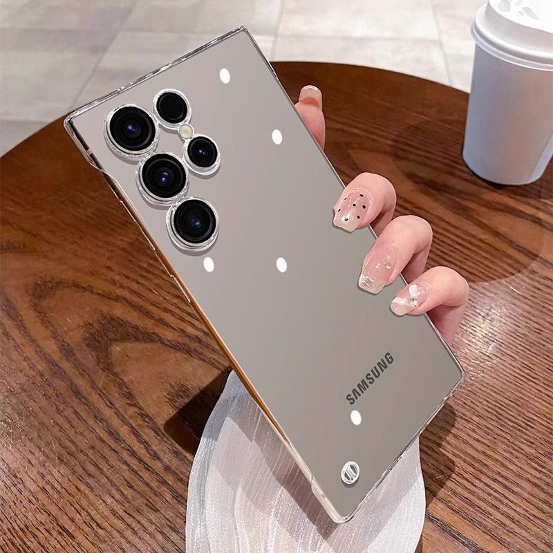 Frameless for S26plus mobile phone case electroplating ultra-thin transparent half pack S24Ultra anti-drop PC sheath S25